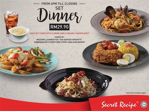 Secret Recipe Menu Price 2019 Malaysia