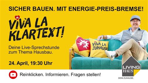 SICHER BAUEN MIT ENERGIE PREIS BREMSE VIVA LA KLARTEXT Teaser