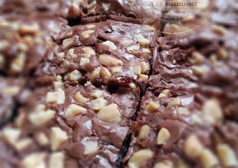 Resep Fudge Brownies Shiny Crust Tanpa Mixer Oleh Dapurnuna Cookpad