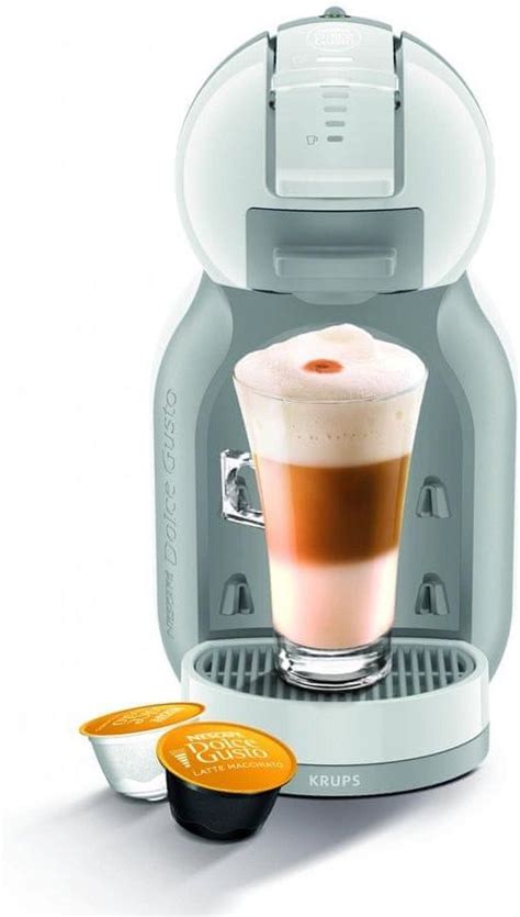 Ekspres kapsułkowy NESCAFÉ Dolce Gusto KRUPS Mini Me KP1201 biało szary