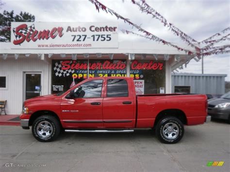 2004 Flame Red Dodge Ram 1500 SLT Quad Cab 4x4 28092458 GTCarLot