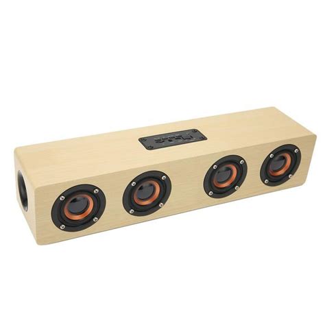 Heg Haut Parleur Bluetooth En Bois St R O Mains Libres Appelant Haut