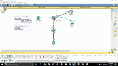 Basic Firewall ASA 5505 Configuration On Cisco Packet Tracer YouTube