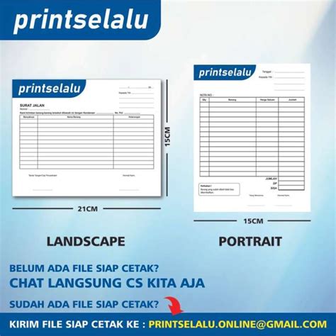 Jual Cetak Nota A5 2 Rangkap Ply Per 2 Buku Nota Invoice Surat Jalan