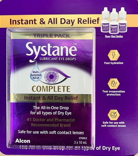 Buy Systane Complete Lubricant Eye Drops 3 X 10ml Online At Desertcartoman