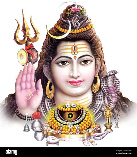 High Resolution Hindu Mythology Picture Of Lord Shiva Stock Photo Alamy