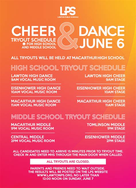 Cheer And Dance Tryouts 2020 2021 Douglas Learning Center