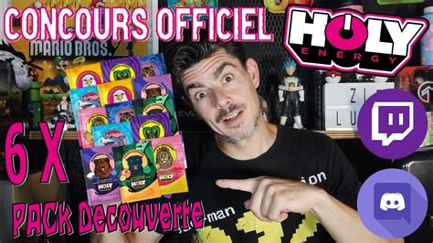 Holy Energy offre 6 packs découverte CONCOURS YouTube