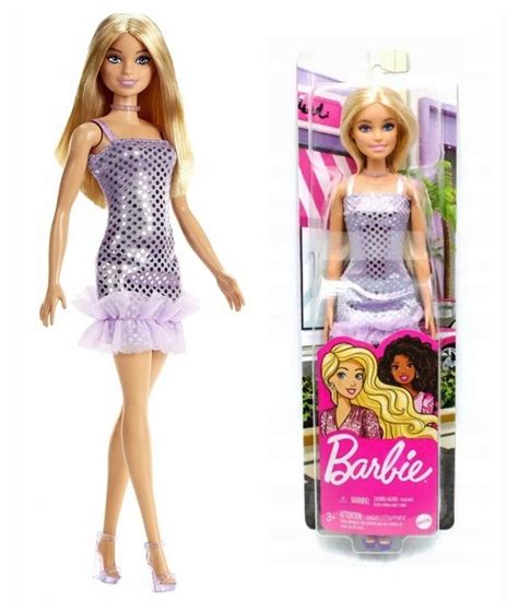 Lalka Mattel BARBIE Sukienka Fioletowa HJR93 30 Cm Barbie Sklep