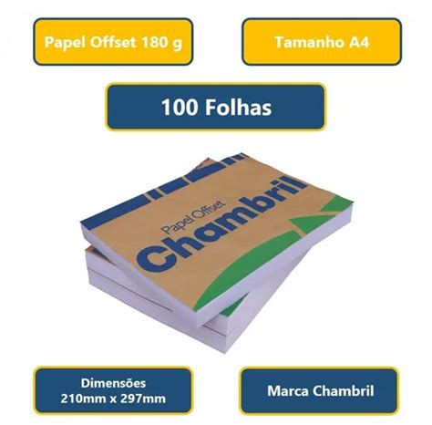 Papel Offset Chambril G A Sulfite Grossa Folhas Mercadolivre