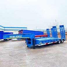 Naczepa Niskopodwoziowa Titan Axle Semi Low Bed Trailer Truck For