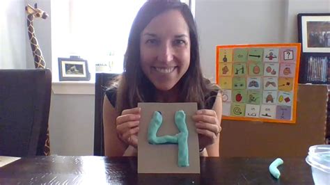 Playdough Number Formation And Counting Modelling Activity Youtube