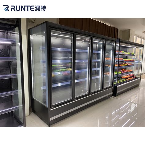 Supermarket Hot Selling Glass Door Vertical Display Freezer Commercial