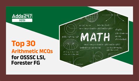 Top 30 Arithmetic MCQs For OSSSC LSI Forester FG 05 April 2024