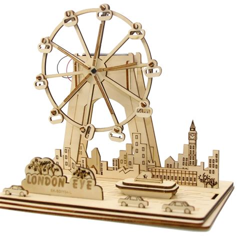 Aliexpress.com : Buy 1Piece London Eye DIY Wooden Ferris Wheel Solar ...