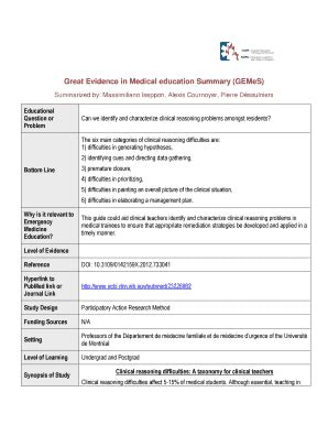 Fillable Online Development Of A Consensus On Evidence Based Quality Of