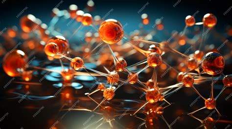 Premium Ai Image Atoms And Molecules Model Of Atoms Science Background