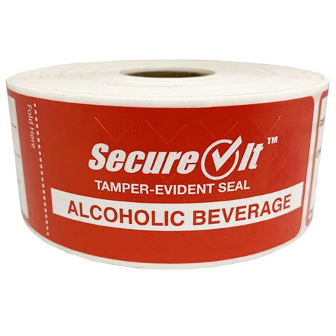 Secureit™ Alcohol To Go 15 × 6 Aggressive Adhesive National Checking