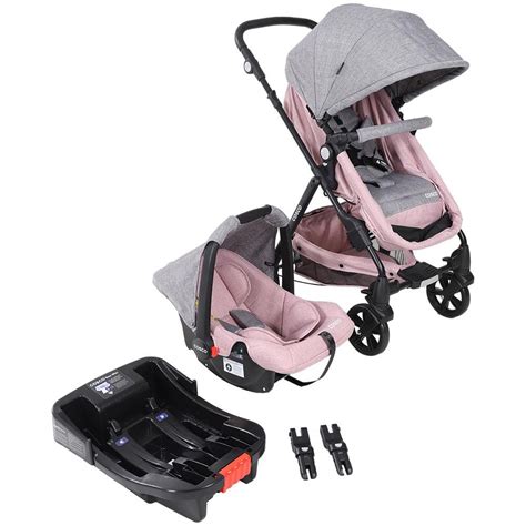 Carrinho Bebe Travel Cosco Travel System Trio Poppy Extra