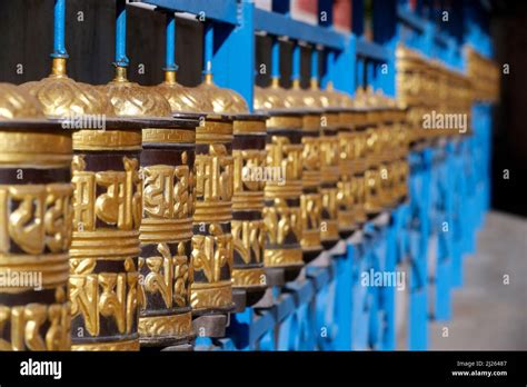 Rolling Metal Prayer Wheels Circling Hi Res Stock Photography And