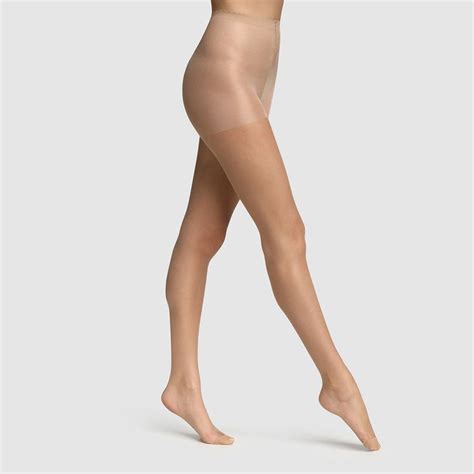 Collant voile transparent beige éclat effet nude Body Touch Dim D Body Donna Collant