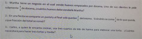 Solved 1 Martha Tiene Un Negocio En El Cual Vende Huevos Empacados