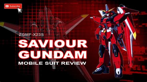 Saviour Gundam L Zgmf X S L Mobile Suit Explained Youtube