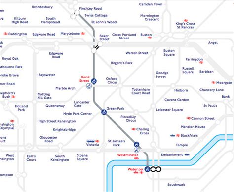 Map Of Jubilee Line