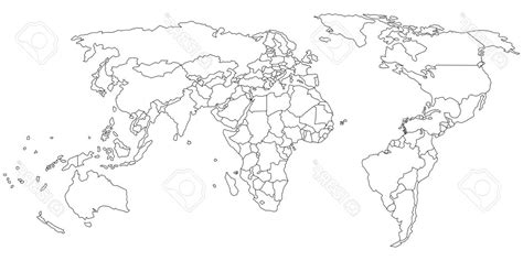 World Map Vector Outline at GetDrawings | Free download