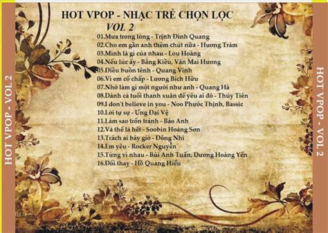 NHẠC TRẺ CHỌN LỌC HOT VPOP VOL Thế Giới Đĩa