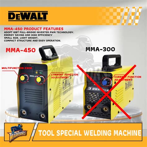 Dewalt Mini Mma 450 Portable Igbt Inverter Welding Machine Lazada Ph