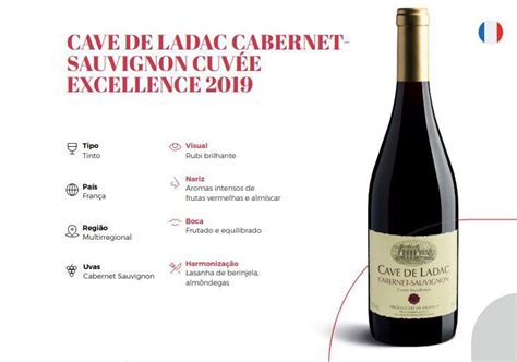 Vinho Fino Tinto Seco Cave De Ladac Cabernet Sauvignon 750ml Guillot