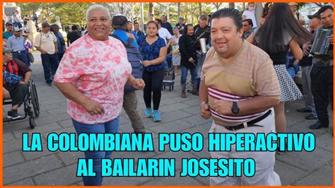 LA COLOMBIANA LLEGO AL PARQUE PARA BAILAR CON EL GORDITO Y POR POCO SE