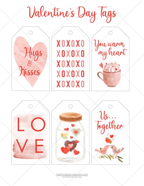 Printable Valentine Tags | The Printable Collection