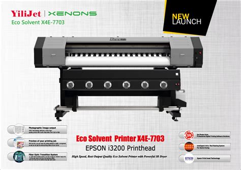 Yilijet Xenons Eco Solvent Printer X4e 7703 Unique Sign Innovations