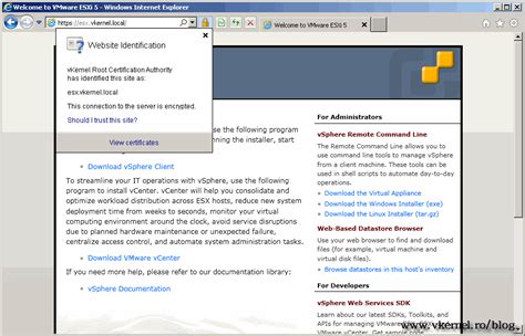 Replacing VMware ESX server default (self signed) certificate - Adrian ... 