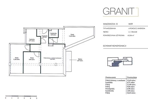 Mieszkanie 4 pokojowe w stanie deweloperskim 65m2 Gdynia Małokacka