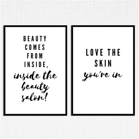 Beauty Salon Printable Artwork Bundle 10 Designs Digital Print Wall Art ...