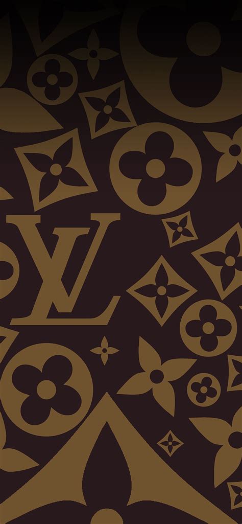 Louis Vuitton Classic Wallpaper in Brown and Gold