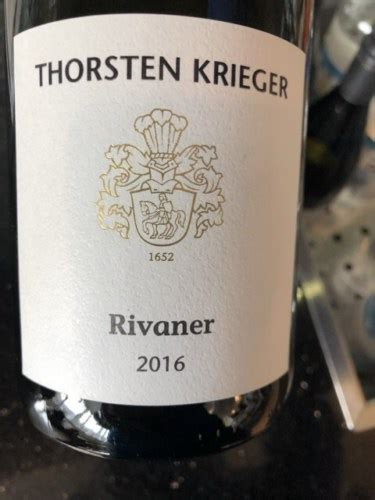 2018 Thorsten Krieger Rivaner Vivino US