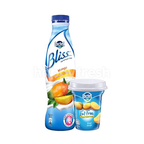 Buy Lactel Fat Free Yogurt Mango 125g And Lactel Bliss Mango Yogurt