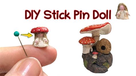 Diy Stick Pin Doll Fits Inside A Walnut Or Acorn So Tiny Youtube