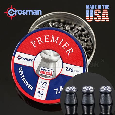 Diabolo Crosman 4 5mm Destroyer Premier 250ks DS177 Commando Sk