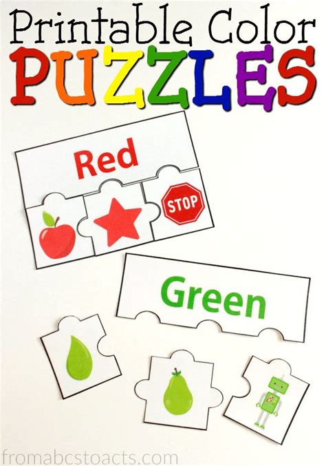 Free Printable Color Puzzles - Printable Templates