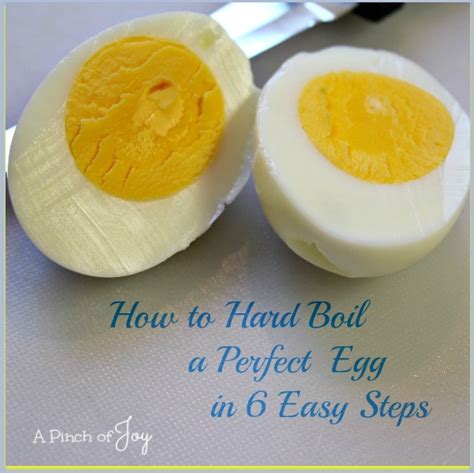 How To Hard Boil A Perfect Egg In 6 Easy Steps A Pinch Of Joy