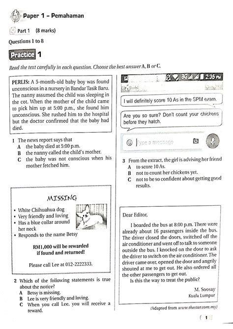 Paper 1 English Spm Spm Paper 1 Section A Directed Writing Format