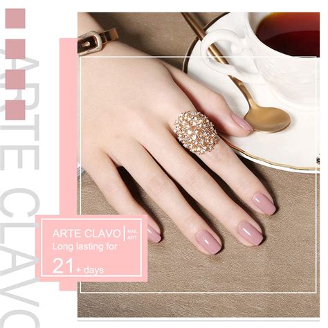 Juego de esmaltes de uñas de gel de colores otoñales de Arte Clavo de 15 ml Nude gris rosa