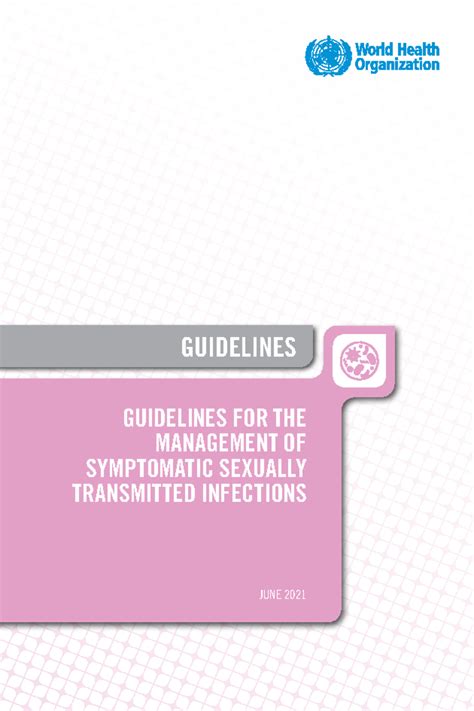 Who Sti Mx Guidelines Guidelines For The Management Of Symptomatic