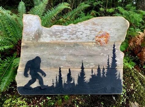 Bigfoot Decor Bigfoot Art Sasquatch Sasquatch Sign Bigfoot