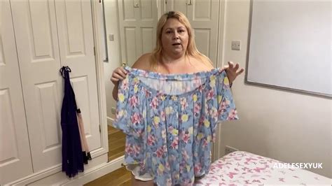 BBW ADELESEXYUK DOING A CLOTHES TRY ON HAUL 7226 YouTube